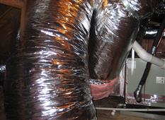 HVAC split system - Ready for duct testing